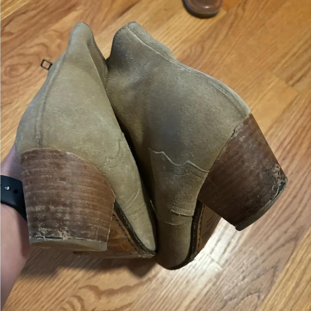Isabel Marant Suede Tan Ankle Boots - Picture 6 of 6
